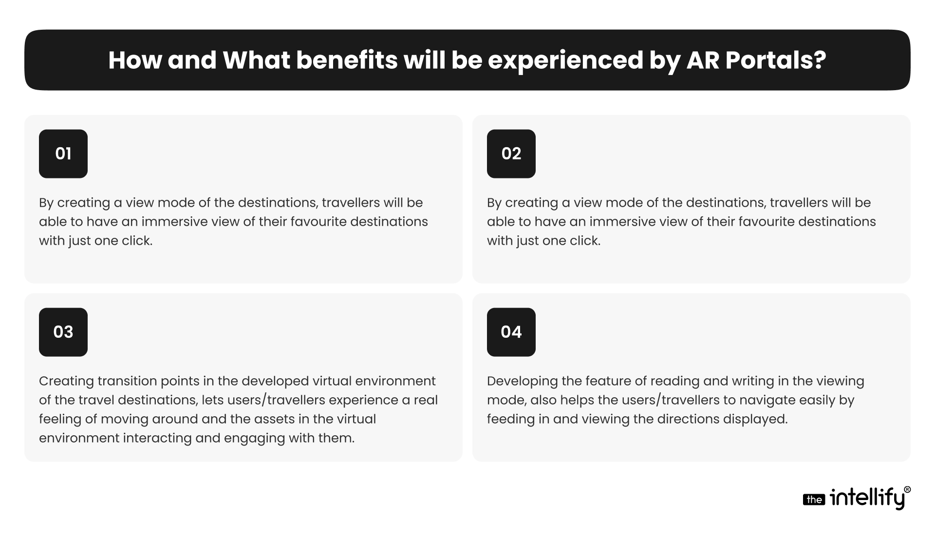 How and What benefits will be experienced by AR Portals