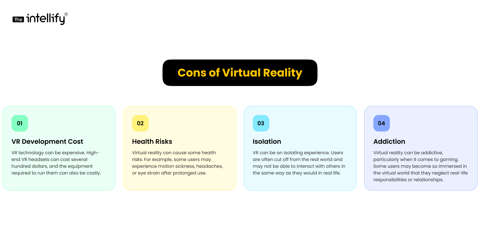 Cons of virtual reality