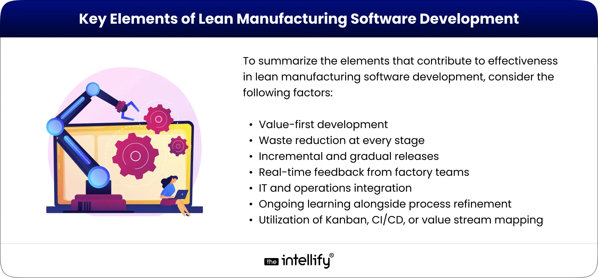 Elements of lean manufacturing software