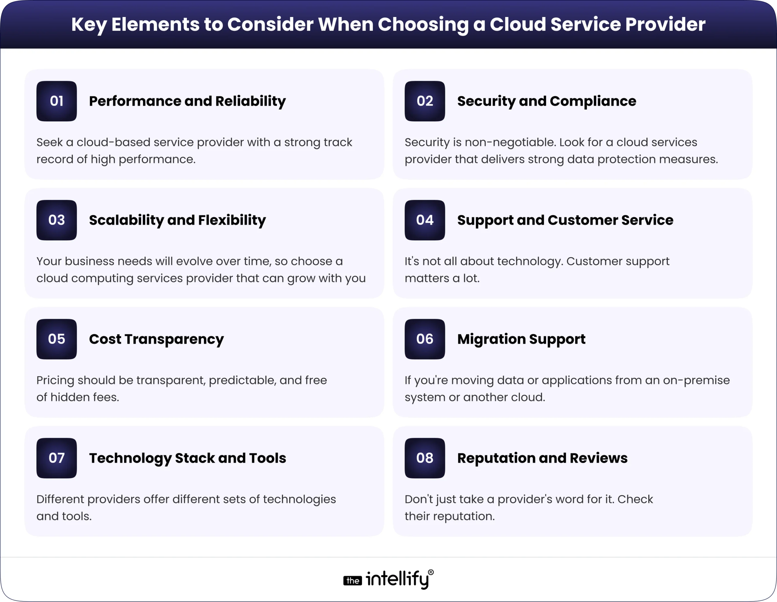 Key Elements to Consider When Choosing a Cloud Service Provider
